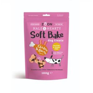 Zoon H & H Soft Bake Chicken & Bacon Dog Treats - 100g